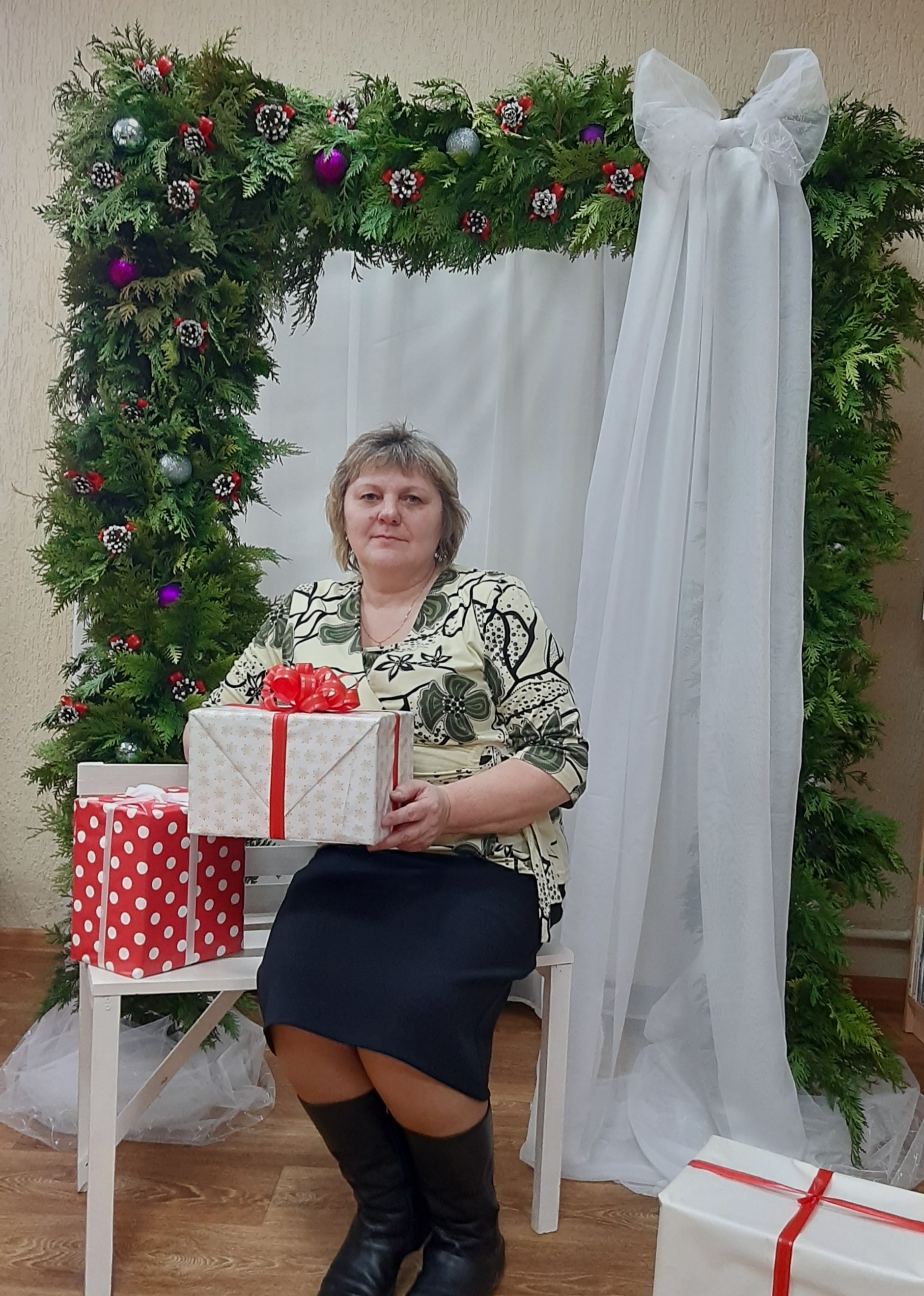 Новогодняя фотозона в библиотеке